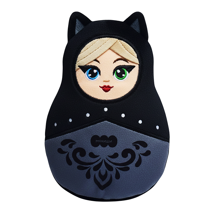 Игрушка с вишнёвыми косточками "Кошка Матрёшка"
