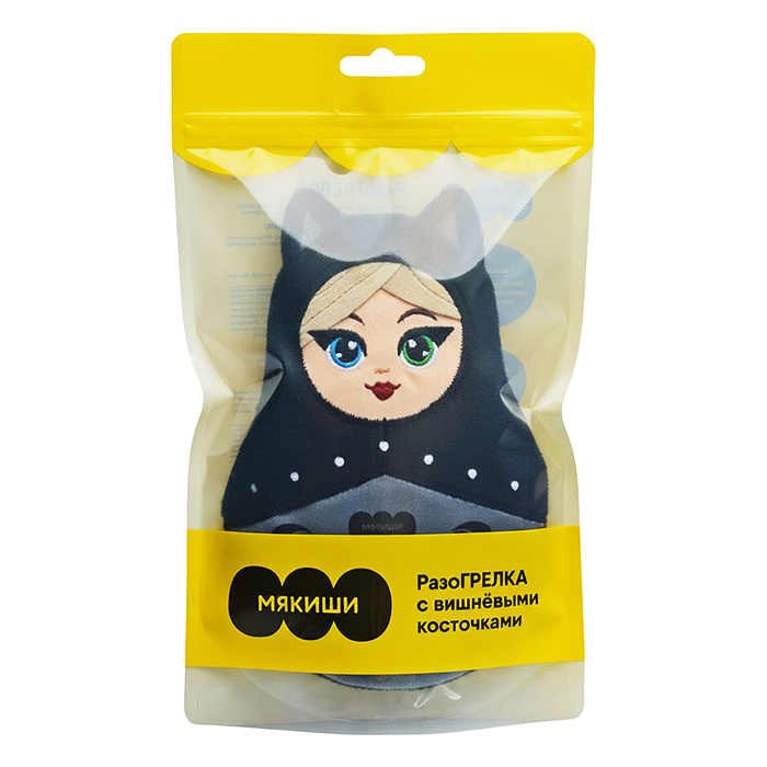 Игрушка с вишнёвыми косточками "Кошка Матрёшка"