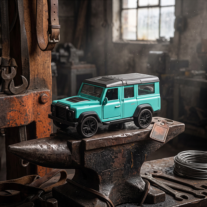 Машина 931 "Дорожный страж" 1:43 (откр двери, металл) в коробке (цвет бирюза)