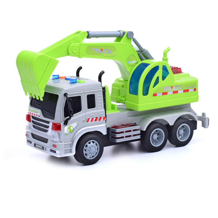 Машина WY311D "Строительная техника" с ковшом, 1:16 (свет, звук) в коробке