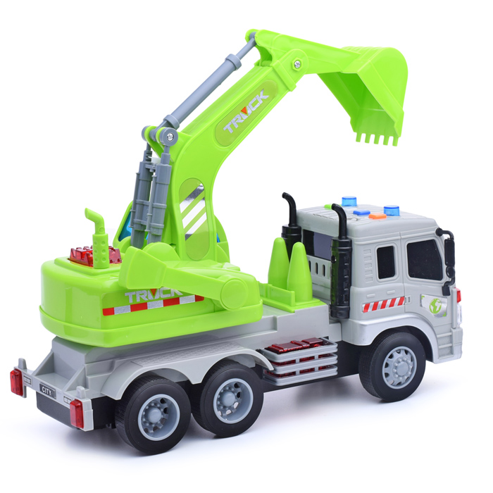 Машина WY311D "Строительная техника" с ковшом, 1:16 (свет, звук) в коробке