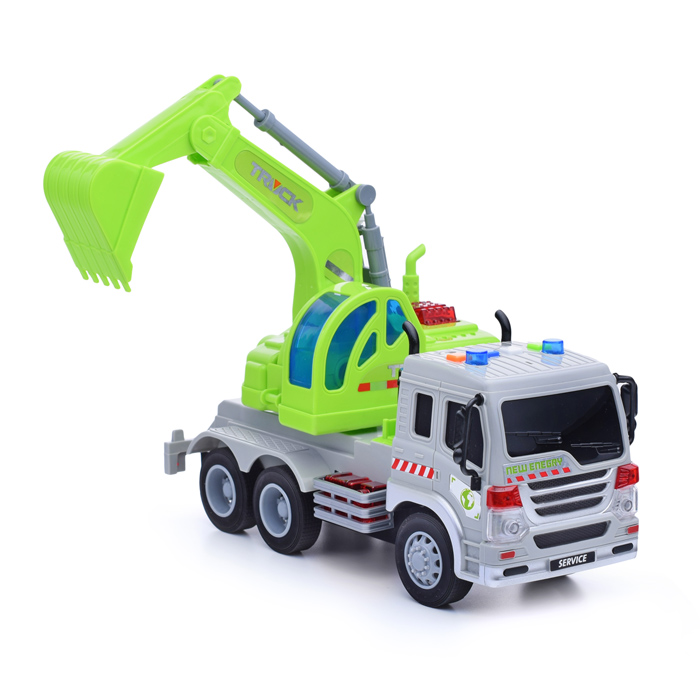 Машина WY311D "Строительная техника" с ковшом, 1:16 (свет, звук) в коробке