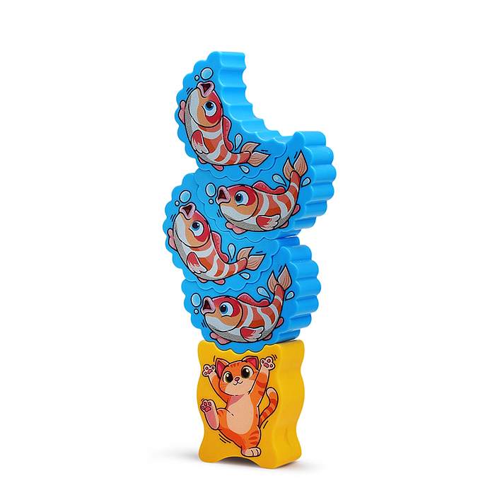 Игра Баланс 66205 "Кот ест рыбу" (22 детали) в коробке