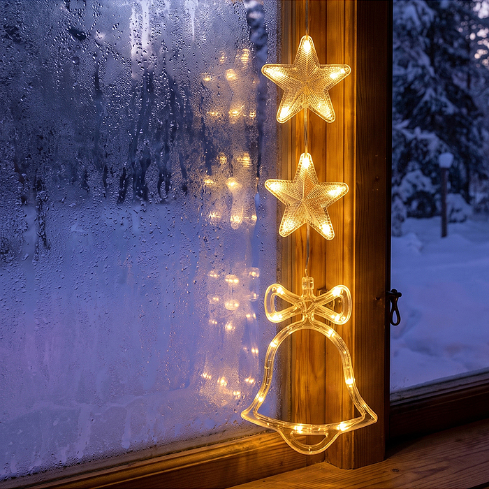 Электрогирлянда микс DP-0212, 72 лампы, белый