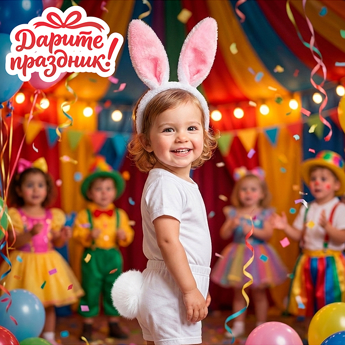 Карнавальный набор DP-0578 "Зайчик" 