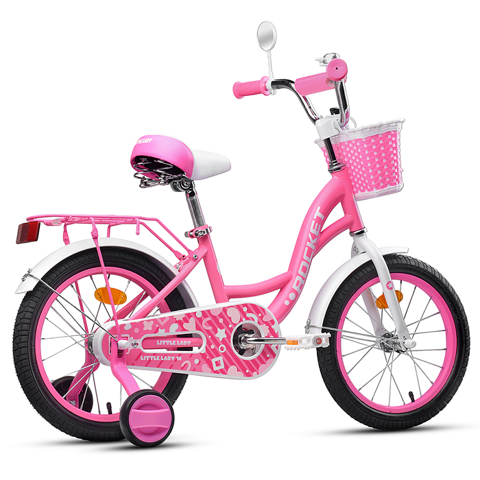 Фото к товару Велосипед 16" Rocket Little Lady, цвет розовый Велосипед 16" Rocket Little Lady, цвет розовый