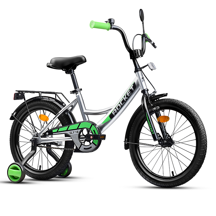 Фото к товару Велосипед 18" Rocket Sly, цвет серый Велосипед 18" Rocket Sly, цвет серый