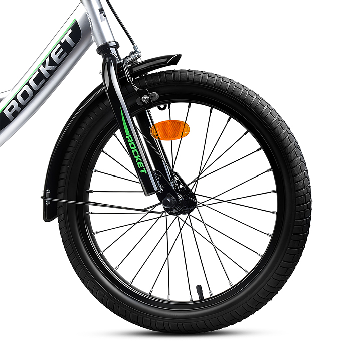 Фото к товару Велосипед 18" Rocket Sly, цвет серый Велосипед 18" Rocket Sly, цвет серый