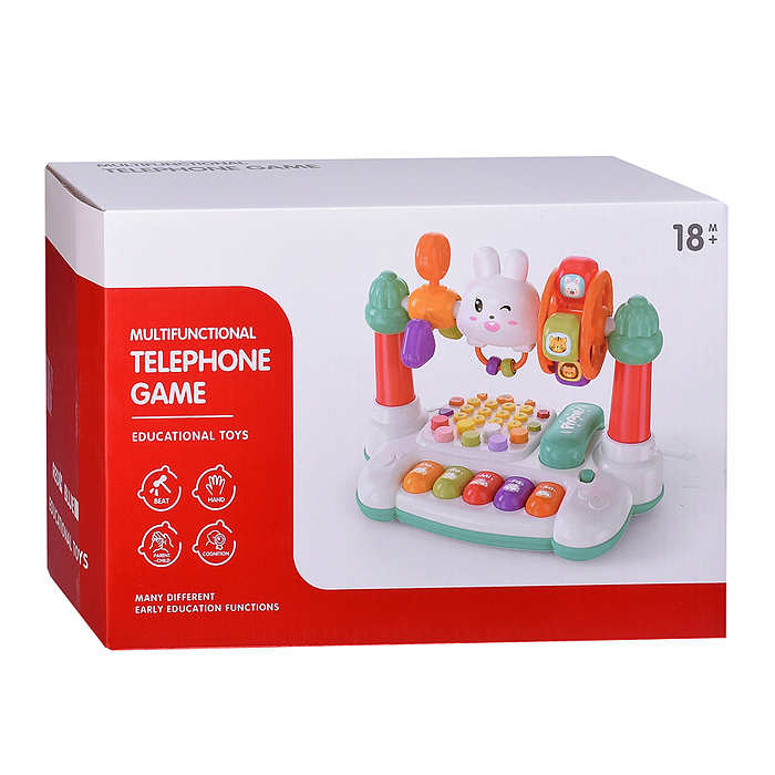 Игрушка музыкальная YL78926 "Телефон-Зайчишка" в коробке