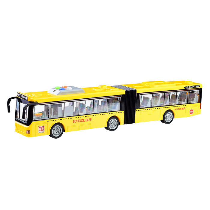 Автобус WY913A "Дружный" 1:16 (свет, звук) в коробке