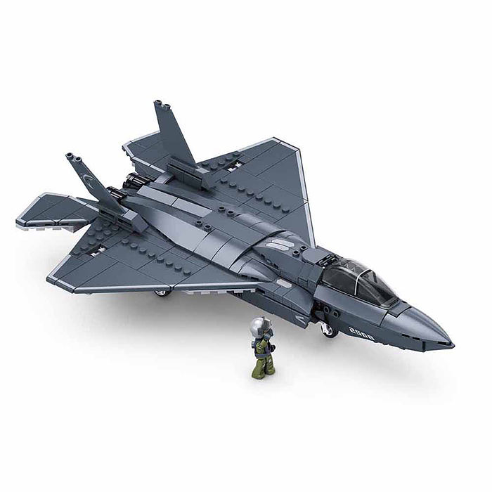 Фото к товару Конструктор M38-B1578 "Модель истребителя J-35" (335 дет.) в коробке Конструктор M38-B1578 "Модель истребителя J-35" (335 дет.) в коробке