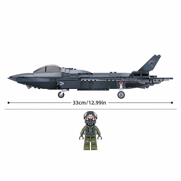 Фото к товару Конструктор M38-B1578 "Модель истребителя J-35" (335 дет.) в коробке Конструктор M38-B1578 "Модель истребителя J-35" (335 дет.) в коробке