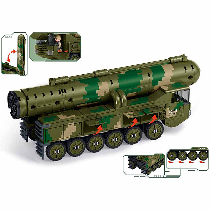 Фото к товару Конструктор M38-B1575 "Межконтинентальная ракета" (186 дет.) в коробке Конструктор M38-B1575 "Межконтинентальная ракета" (186 дет.) в коробке