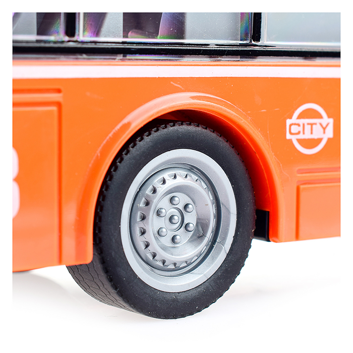 Автобус WY913B "Гармошка" 1:16 (свет, звук)  в коробке