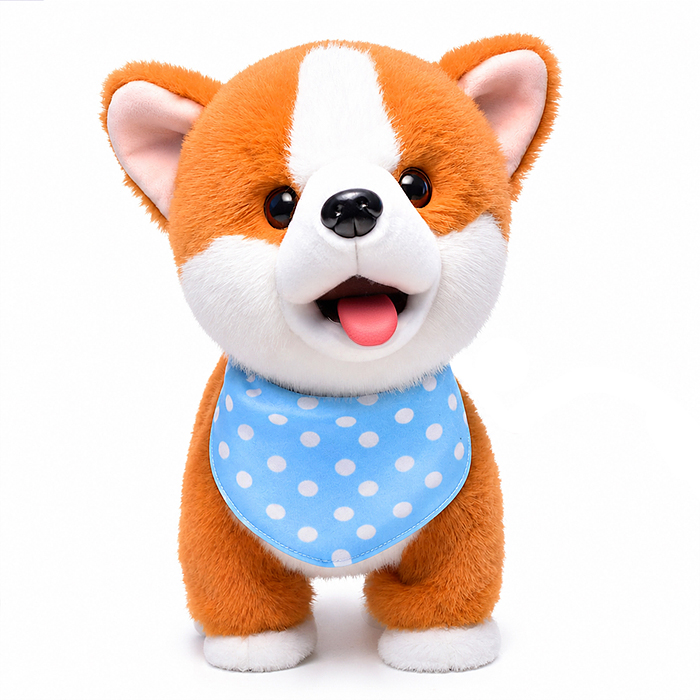 Мягкая игрушка UT0408 "Собака "Коржик" интерактивная, в коробке