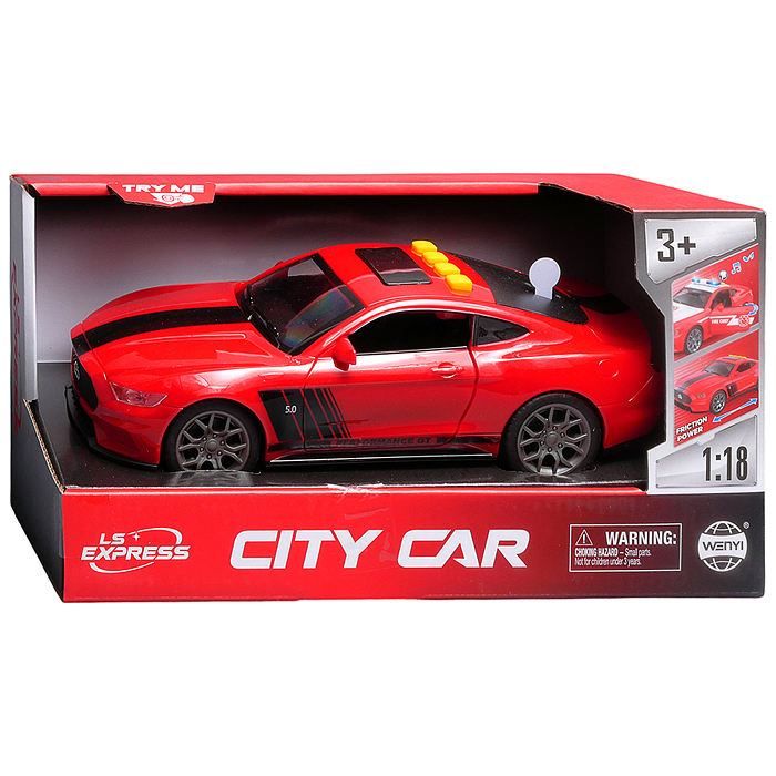 Фото к товару Машина WY1162H "Красный штурман" 1:18 (свет, звук) в коробке Машина WY1162H "Красный штурман" 1:18 (свет, звук) в коробке