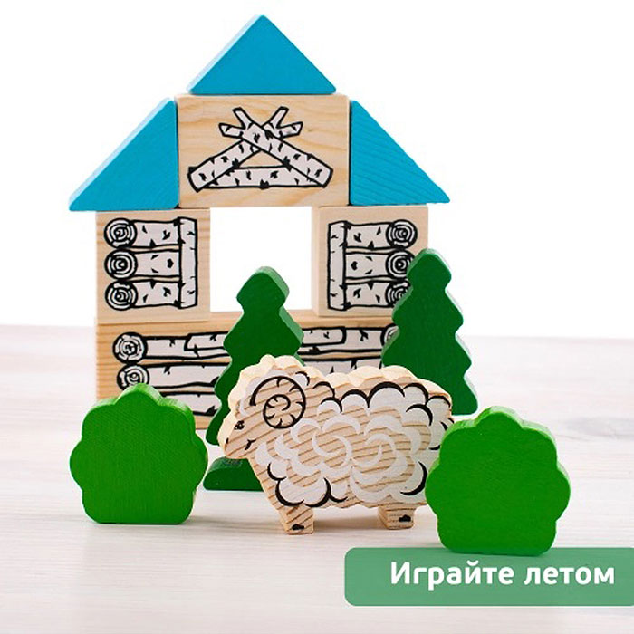 Конструктор "Сказки. Зимовье зверей" (17 деталей)
