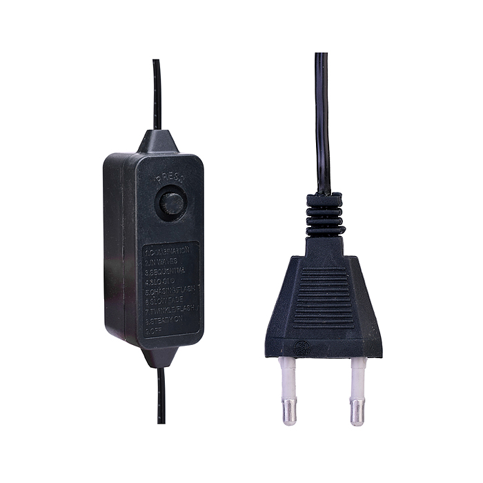 Электрогирлянда DP-0214 "Мишура" 20 м, 600л, цветная