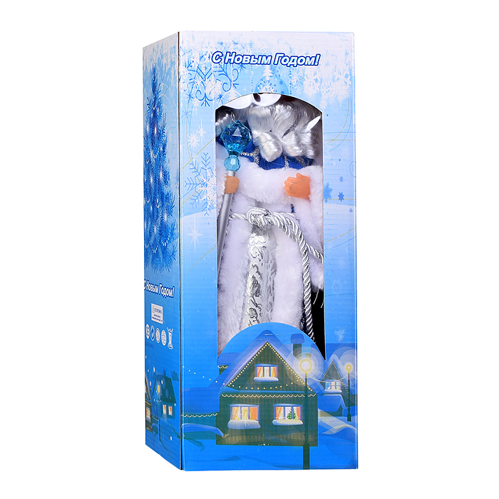 Музыкальный Дедушка DP-0786 "Новогодний кудесник" 40см, в коробке