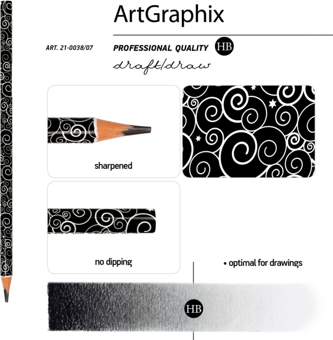 Фото к товару Карандаш чернографитный "ArtGraphix. Волна" НВ (пластиковый корпус) Карандаш чернографитный "ArtGraphix. Волна" НВ (пластиковый корпус)