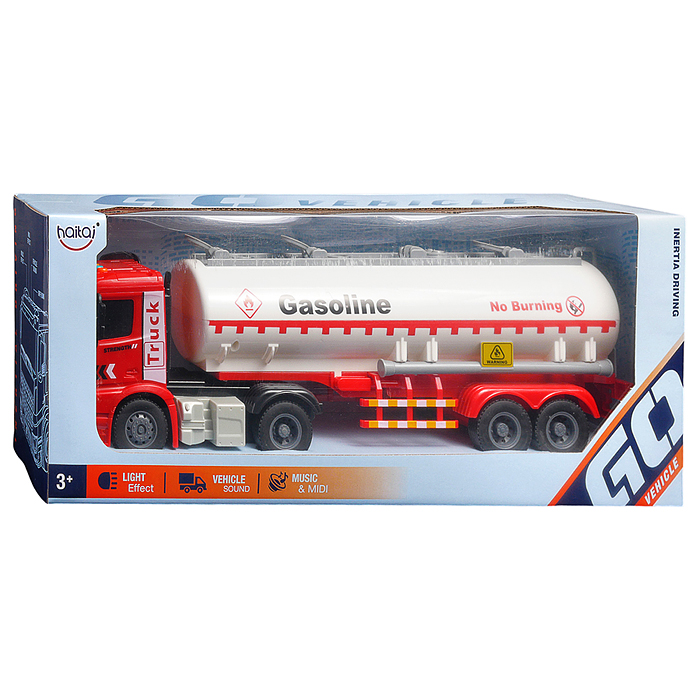 Машина HT9812W "Бензовоз" (свет, звук) цвет микс, в коробке
