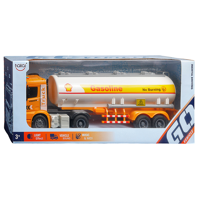 Машина HT9812W "Бензовоз" (свет, звук) цвет микс, в коробке