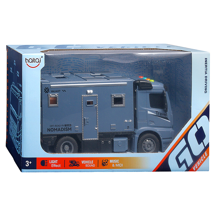Машина HT9818W "Фургон-кемпер" (свет, звук) цвет микс, в коробке