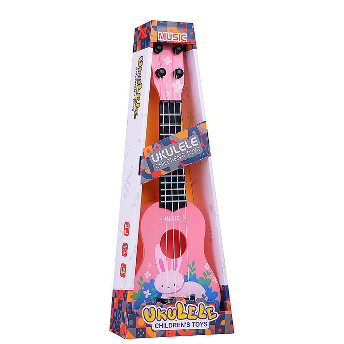 Гитара JR-030 "Розовый зайка" в коробке