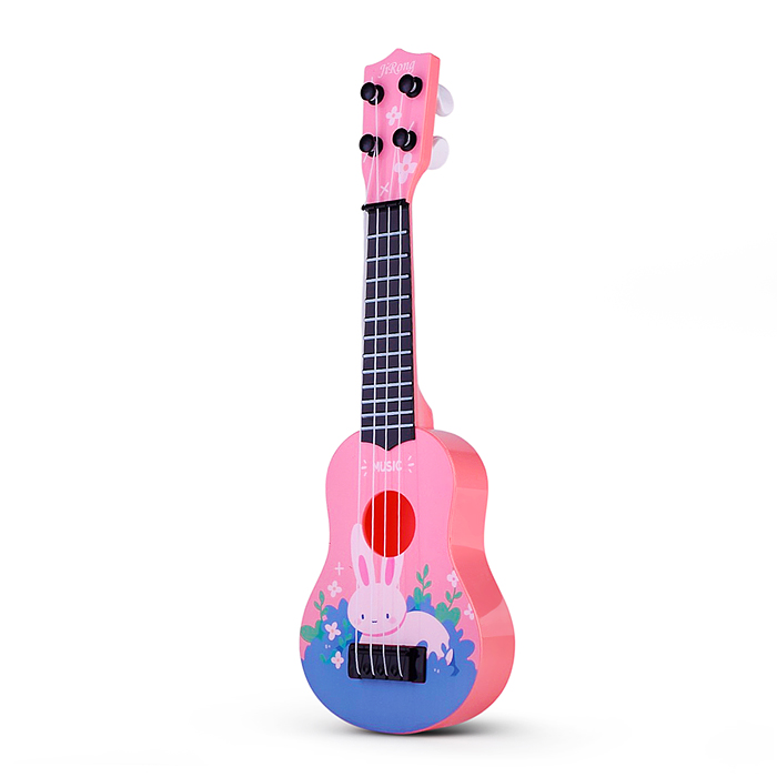Гитара JR-030 "Розовый зайка" в коробке