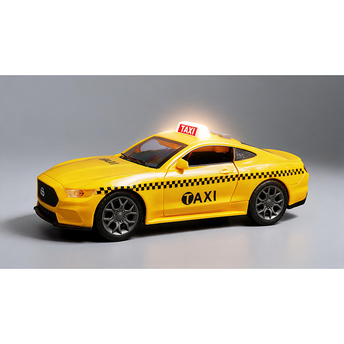 Машина WY1162D "Такси " 1:18 (свет, звук) в коробке