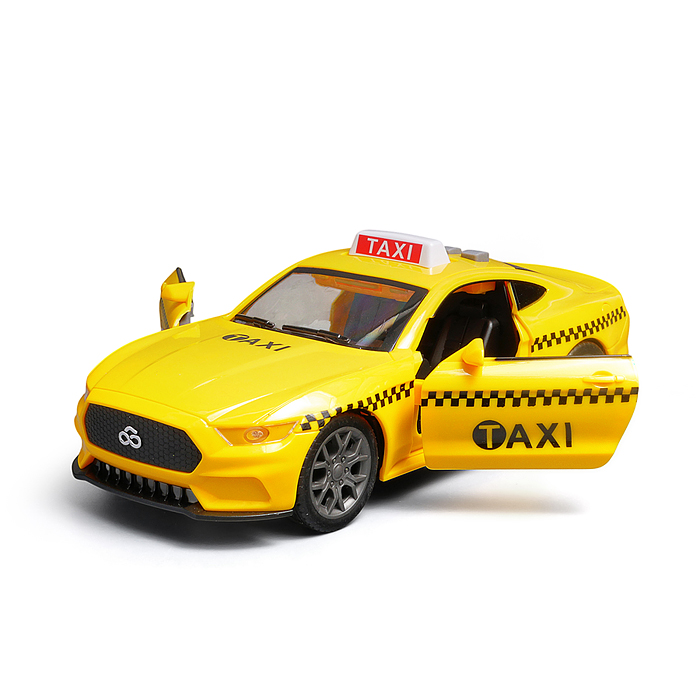 Машина WY1162D "Такси " 1:18 (свет, звук) в коробке