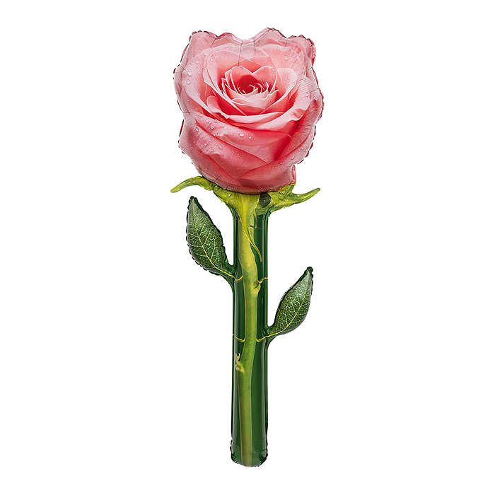 Шар (59''/150 см) Цветок, Роза, Люкс, Розовый, 1 шт. в уп. Шар (59''/150 см) Цветок, Роза, Люкс, Розовый, 1 шт. в уп.