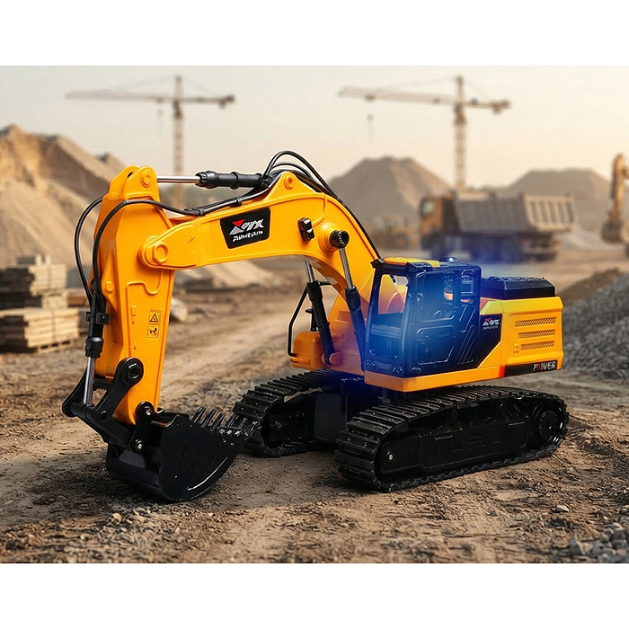 Строительная техника Z6801A "Экскаватор "Вектор" р/у, 27MHz, в коробке