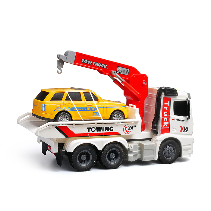 Машина HT9816W "Автоэвакуатор" (свет, звук) цвет микс, в коробке