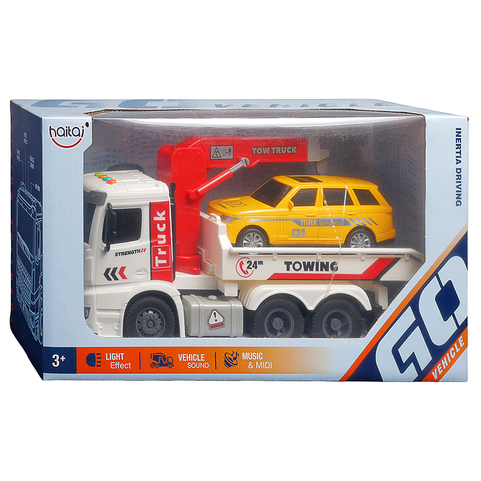 Машина HT9816W "Автоэвакуатор" (свет, звук) цвет микс, в коробке