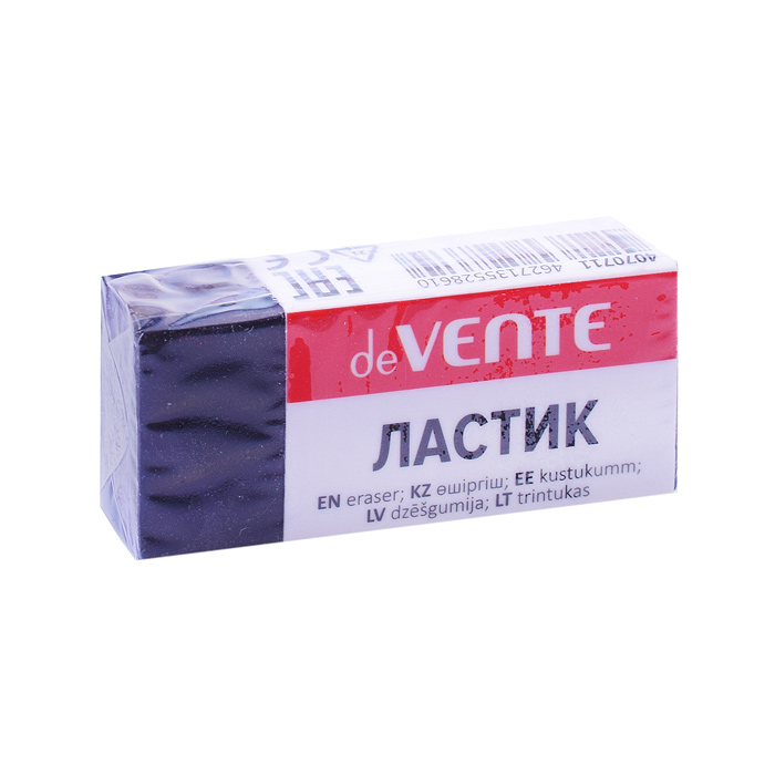 Фото к товару Ластик "Black" синтетический каучук, прямоугольный черный, 39,5x17,5x11,5 мм, dust-free, в Ластик "Black" синтетический каучук, прямоугольный черный, 39,5x17,5x11,5 мм, dust-free, в
