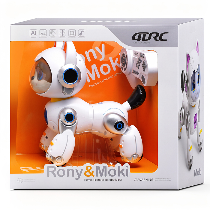Фото к товару Собака 4D-Y14-1dog "Рони" р/у, 27 MHz, в коробке Собака 4D-Y14-1dog "Рони" р/у, 27 MHz, в коробке