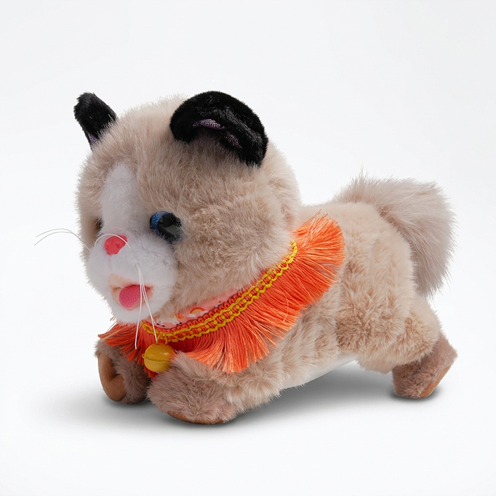 Мягкая игрушка 00-8814 "Кошка "Бусинка" интерактивная, в коробке