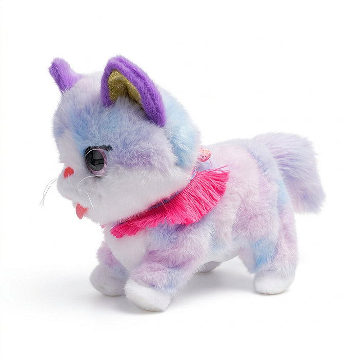Мягкая игрушка 00-8814 "Кошка "Бусинка" интерактивная, в коробке
