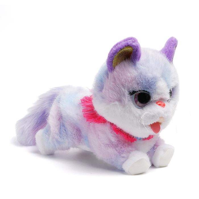 Мягкая игрушка 00-8814 "Кошка "Бусинка" интерактивная, в коробке