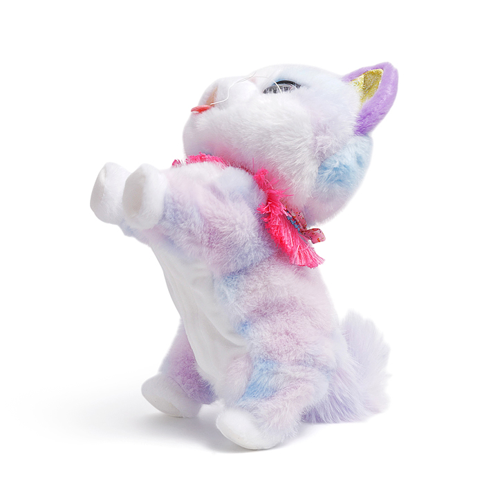 Мягкая игрушка 00-8814 "Кошка "Бусинка" интерактивная, в коробке