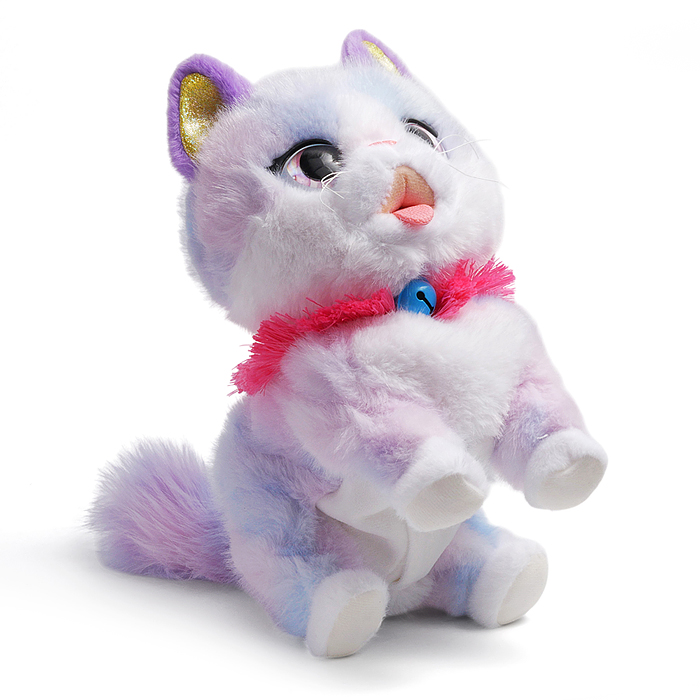 Мягкая игрушка 00-8814 "Кошка "Бусинка" интерактивная, в коробке