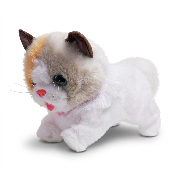 Мягкая игрушка 00-8814 "Кошка "Бусинка" интерактивная, в коробке