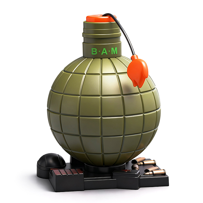 Оружие игрушечное 2559 "Граната" (свет, звук) в коробке