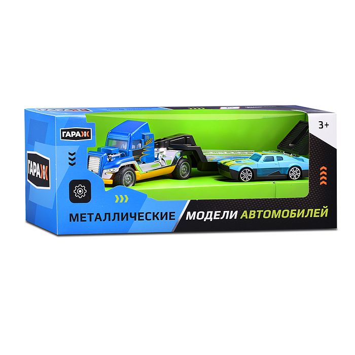 Машина 669-46 "Автовоз и гоночная машинка" цвет микс, в коробке
