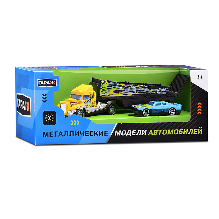 Машина 669-41 "Автовоз и гоночная машинка" цвет микс, в коробке