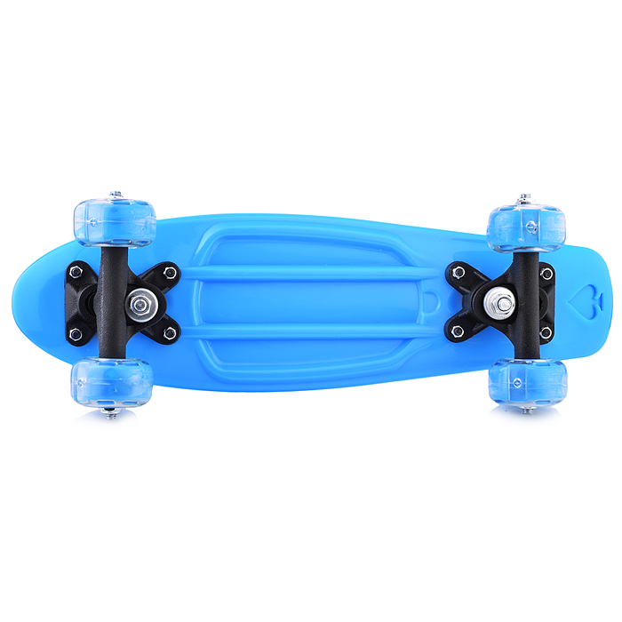 Фото к товару Скейт детский ROCKET 42 см, колеса PVC, светятся Скейт детский ROCKET 42 см, колеса PVC, светятся
