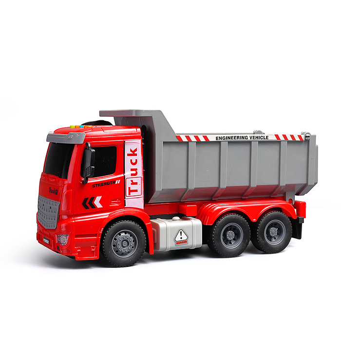 Машина HT9801W "Строительный самосвал" (свет, звук) цвет микс, в коробке