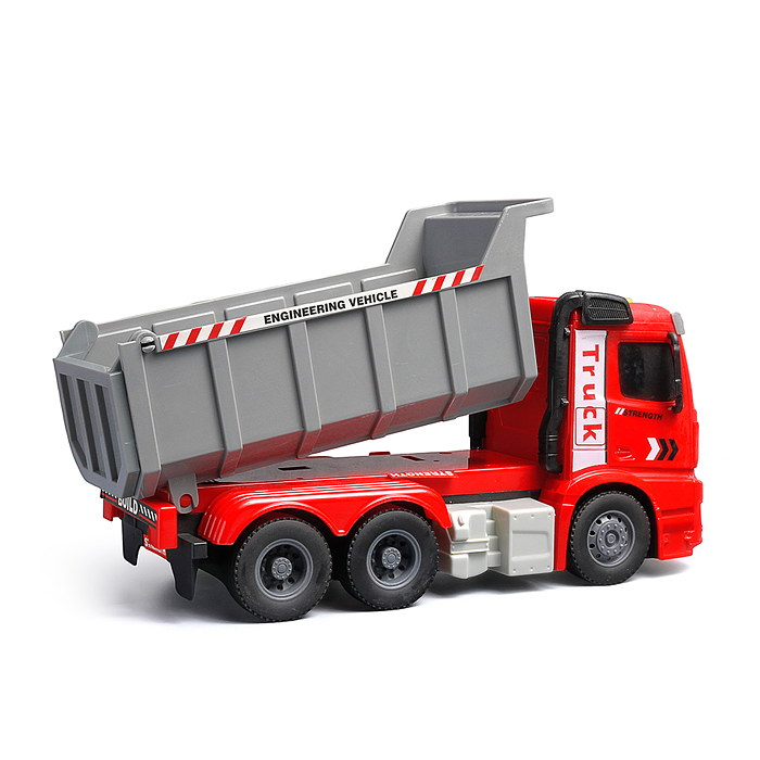 Машина HT9801W "Строительный самосвал" (свет, звук) цвет микс, в коробке