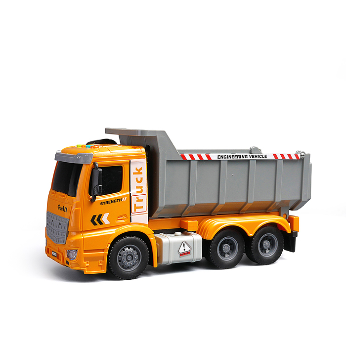 Машина HT9801W "Строительный самосвал" (свет, звук) цвет микс, в коробке